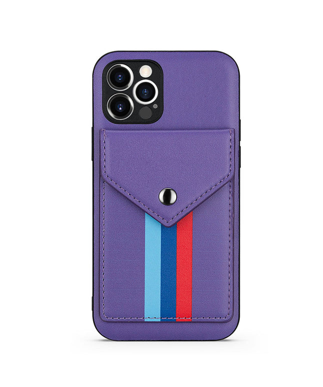 Lanyard Leather Wallet Card Holder Stand Phone Case For iPhone - Libiyi