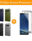 bleu / S8 Plus / Avec [Lot de 2] protecteur d'écran