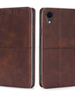 marron foncé / iPhone XR / Cas seulement