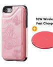 Rosa ouro / Para iPhone 7/8 / Com carregador sem fio