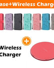 violet clair / iPhone 12 Mini / Étui + chargeur sans fil