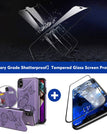 Roxo / Para iPhoneX/XS / Com protetor de tela