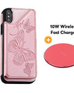 Rosa ouro / Para iPhoneX/XS / Com carregador sem fio
