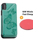 Verde / Para iPhoneX/XS / Com carregador sem fio