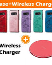 Or rose / SamsungNote8 / Étui + chargeur sans fil