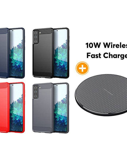 Luxury Carbon Fiber Case For Samsung S21(5G)&S21+(5G) - Libiyi