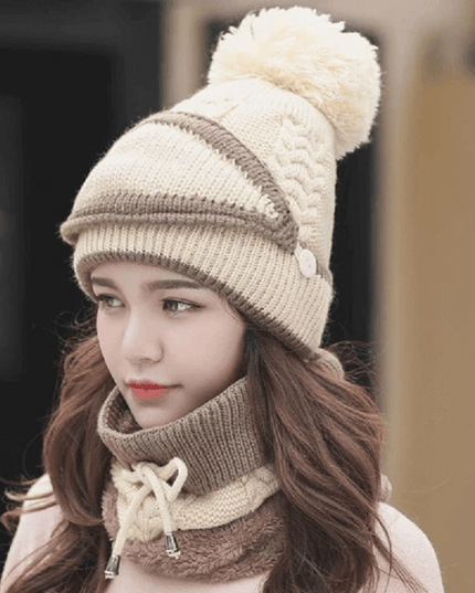 2022 New 3 in 1 Winter Beanie Set - Libiyi